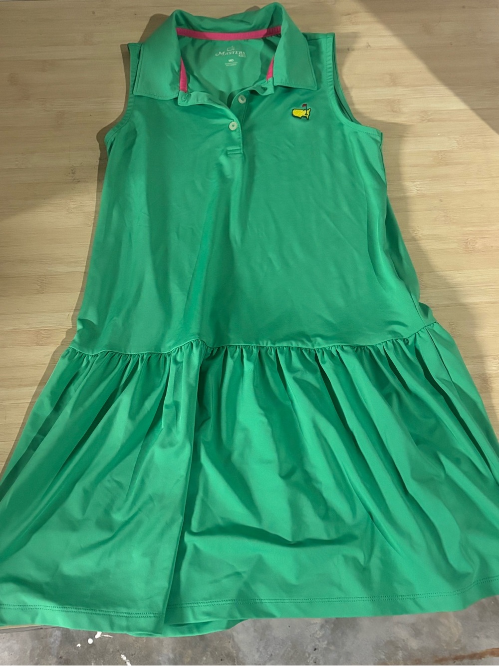 Girls Green Sleeveless Polo Master’s Dress